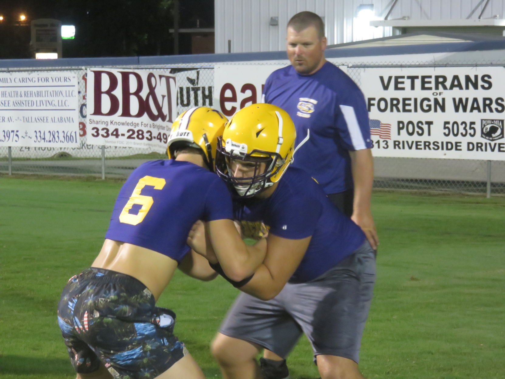Tallassee football midnight practice
